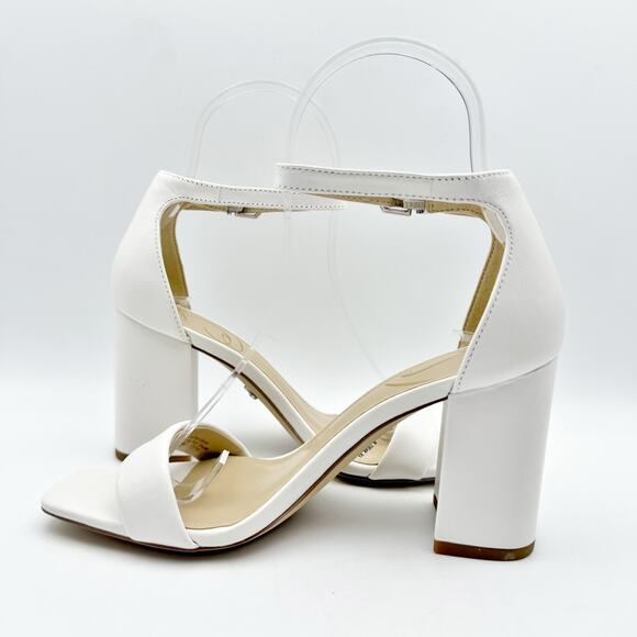 Sam Edelman Womens Daniella Heel US 8 Wide EU 38.5 White Leather NIB - Picture 7 of 12